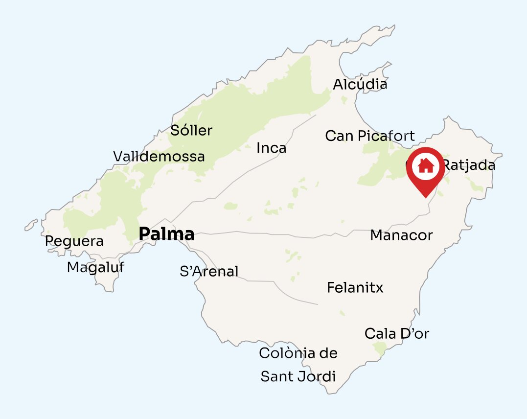 Map of Mallorca
