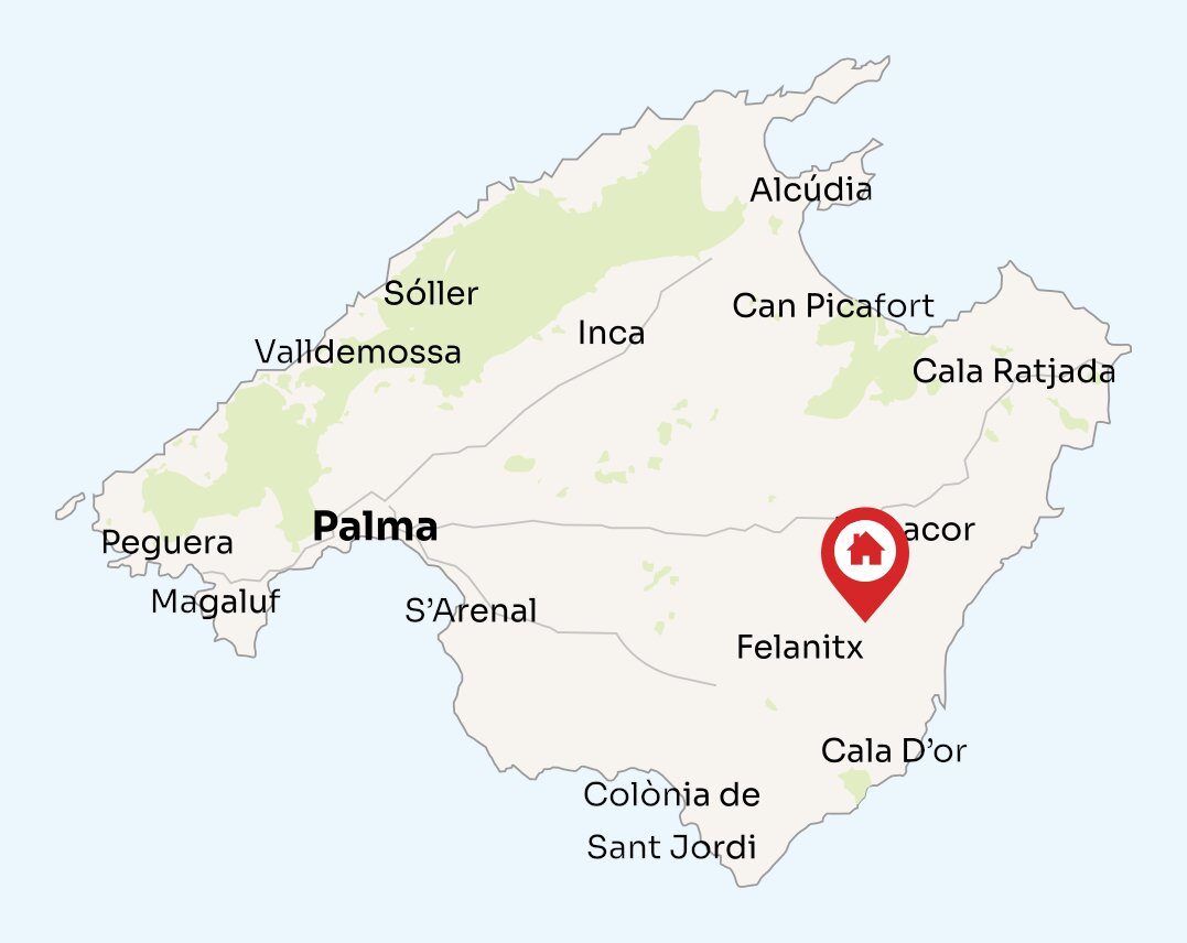 Map of Mallorca