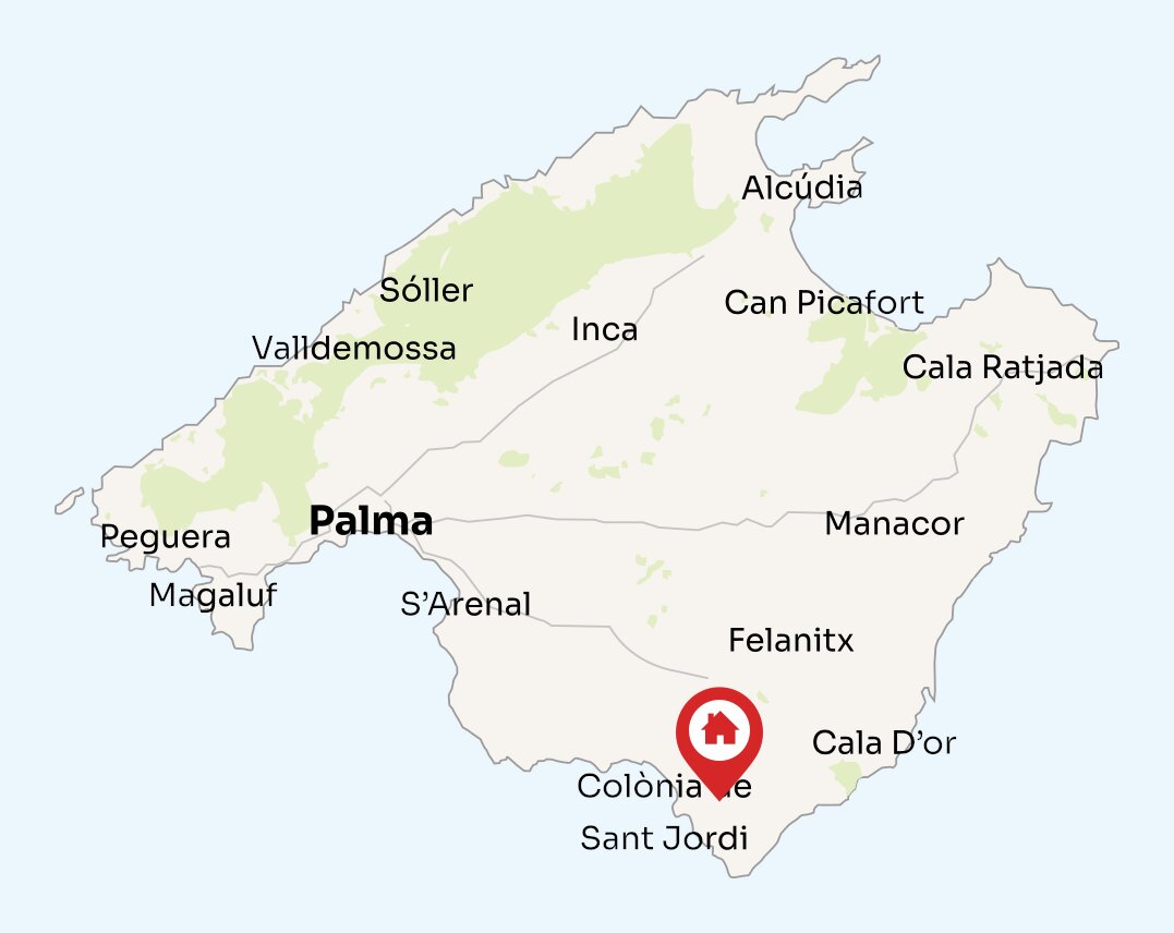 Map of Mallorca