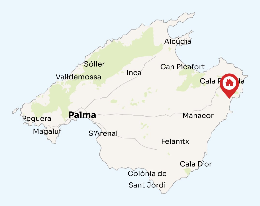 Map of Mallorca