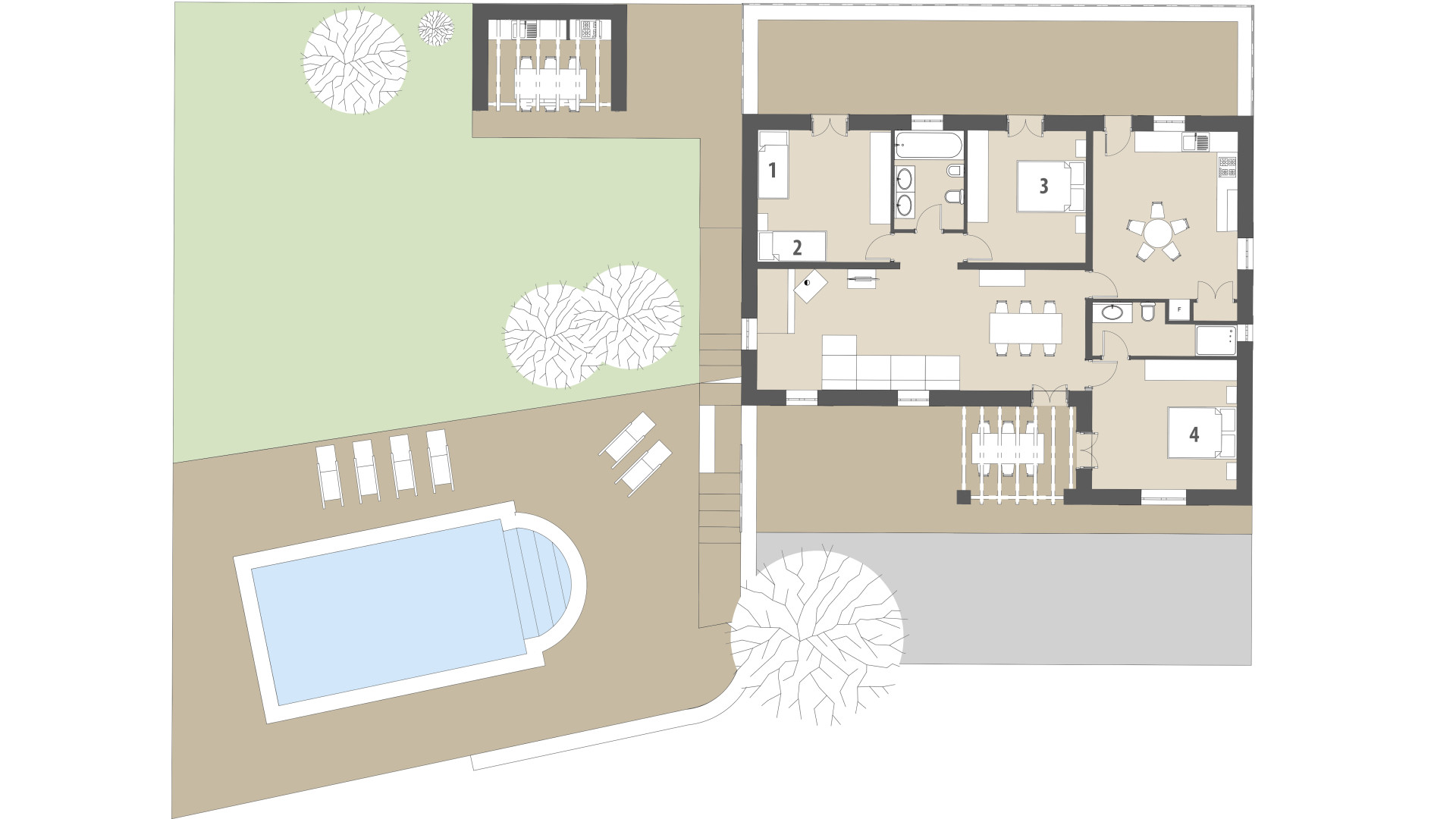 Finca Na Pedas: Planta baja