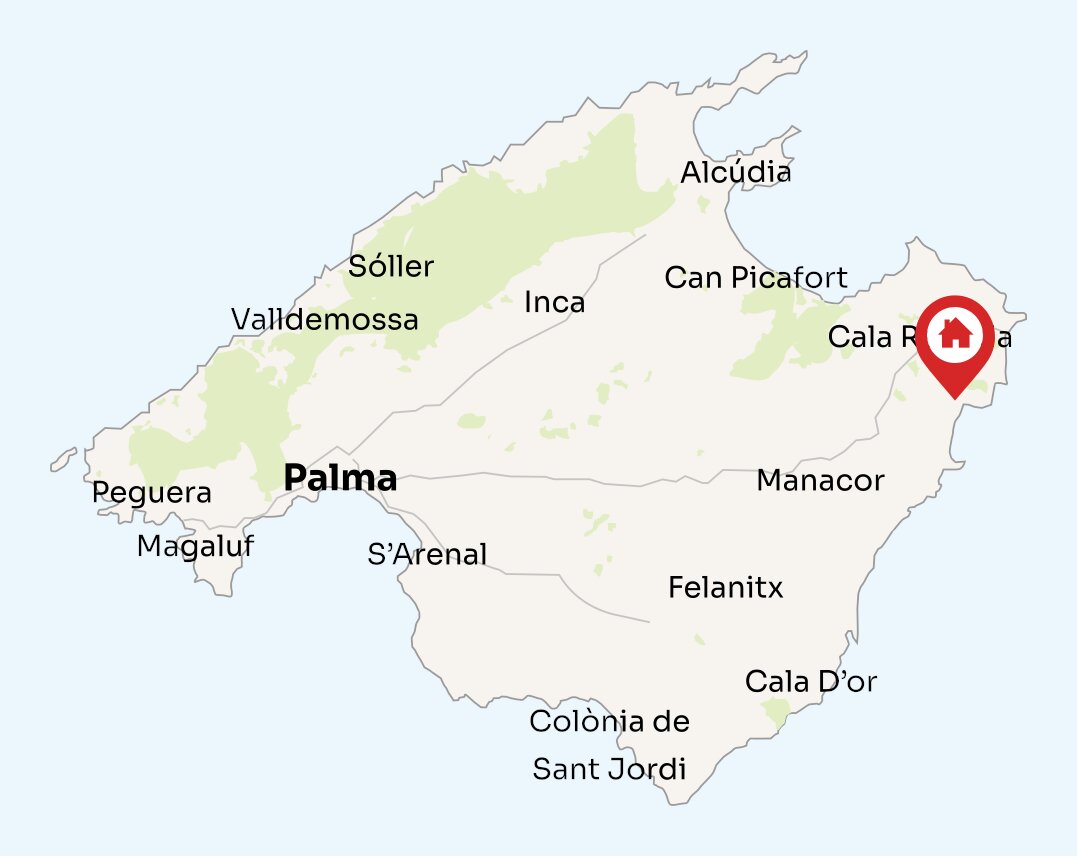 Map of Mallorca