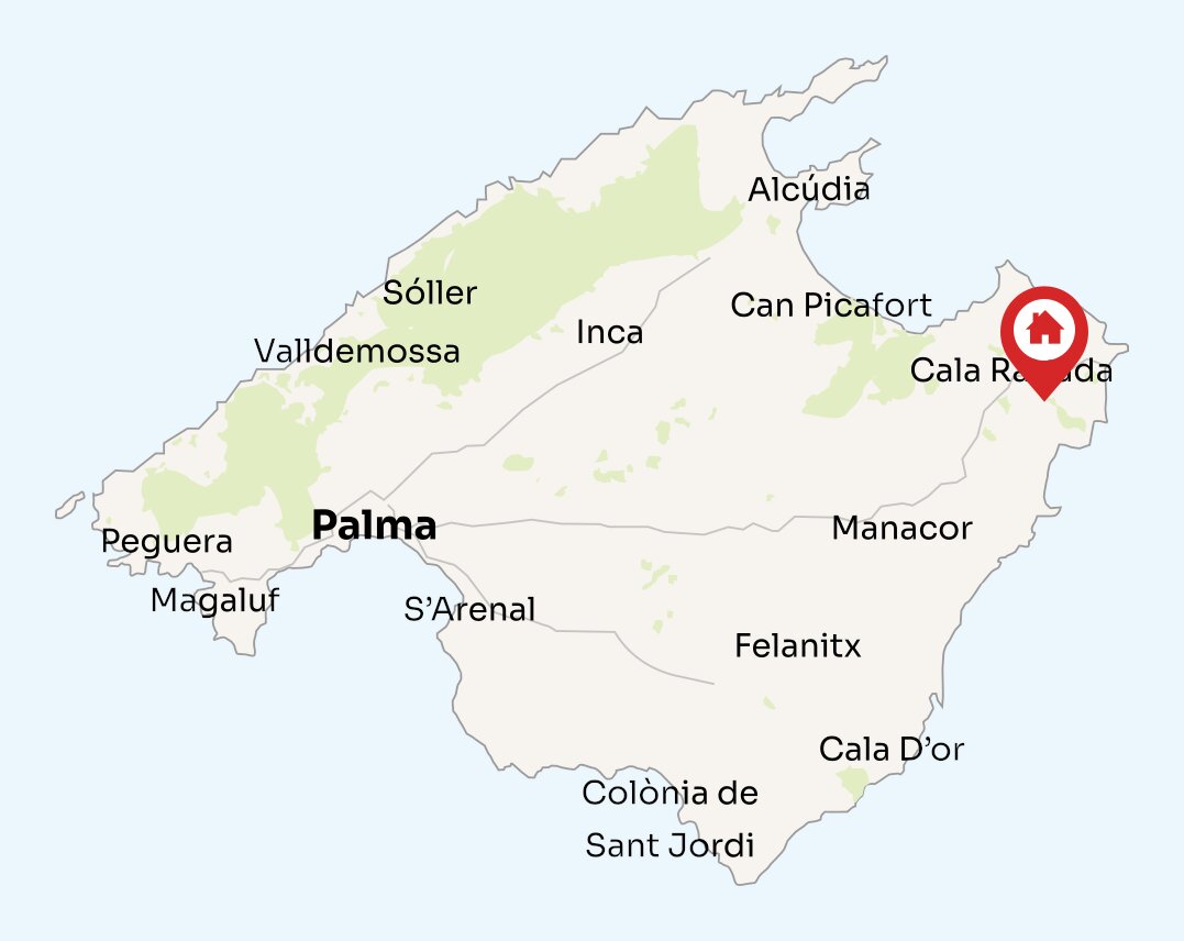 Map of Mallorca