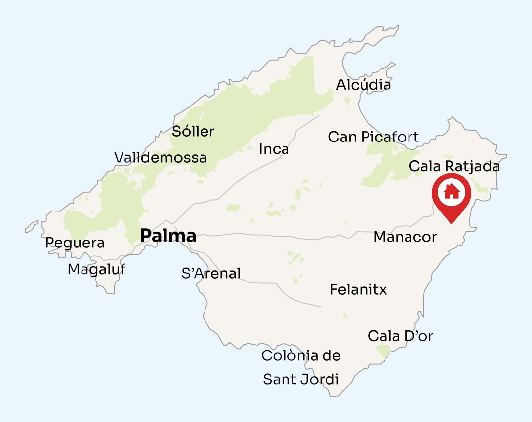 Map of Mallorca
