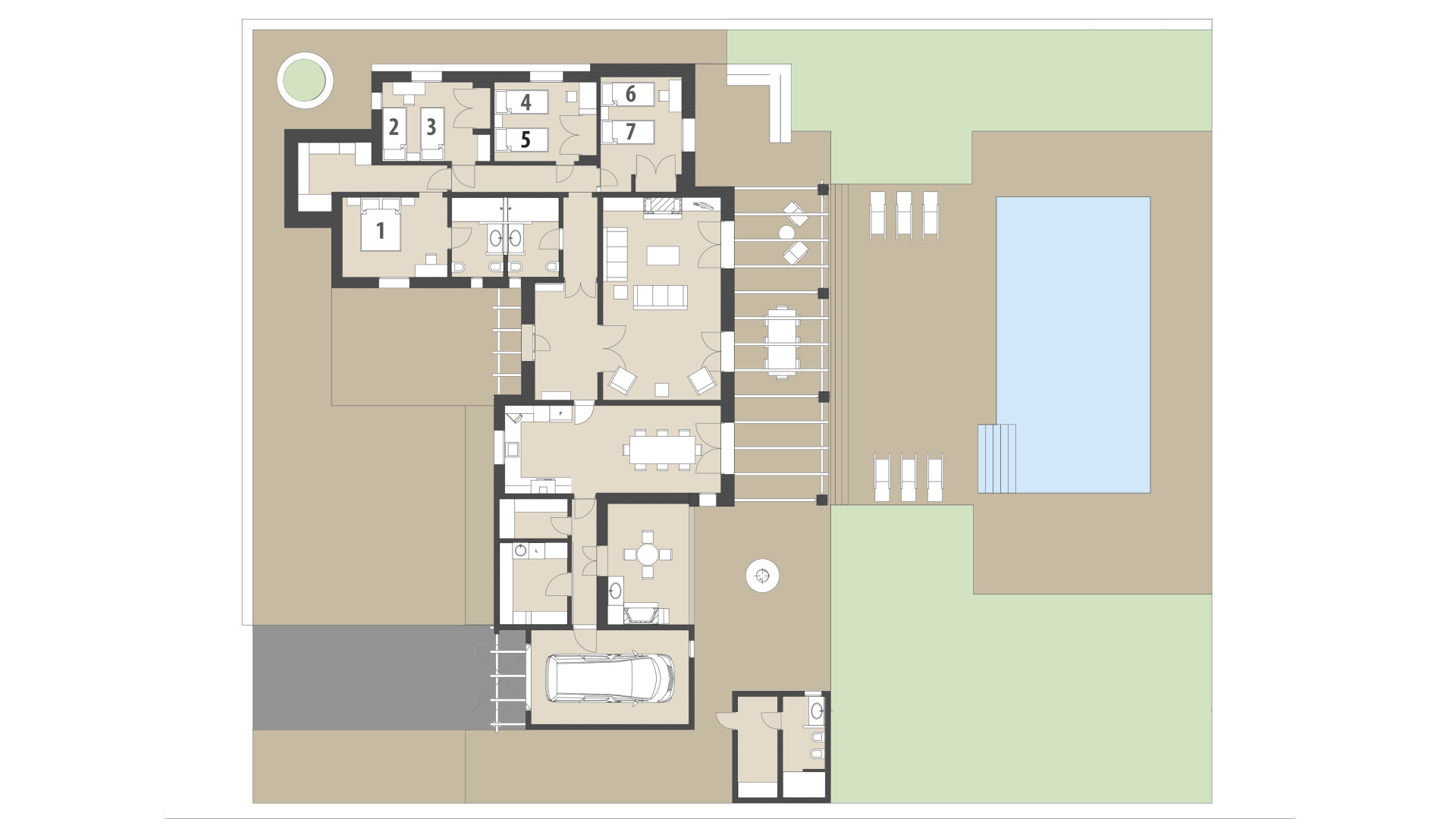 Finca Can Terres: Planta baja