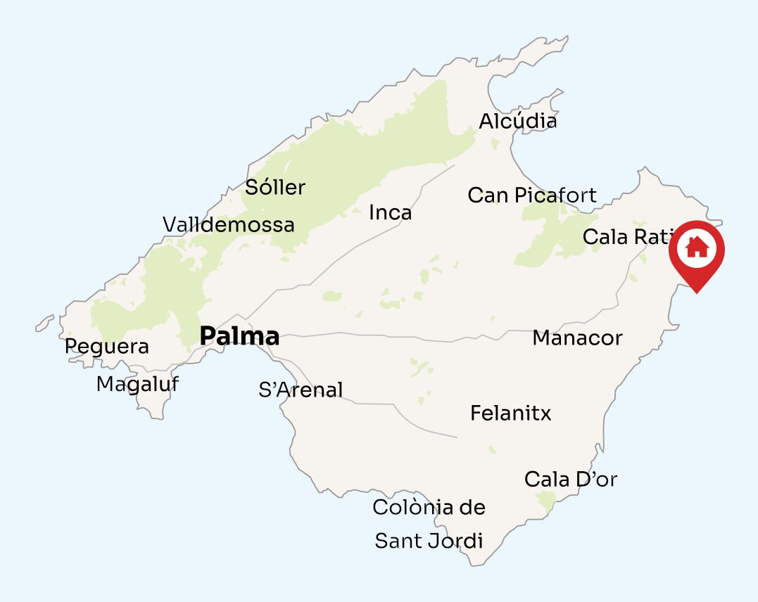 Map of Mallorca