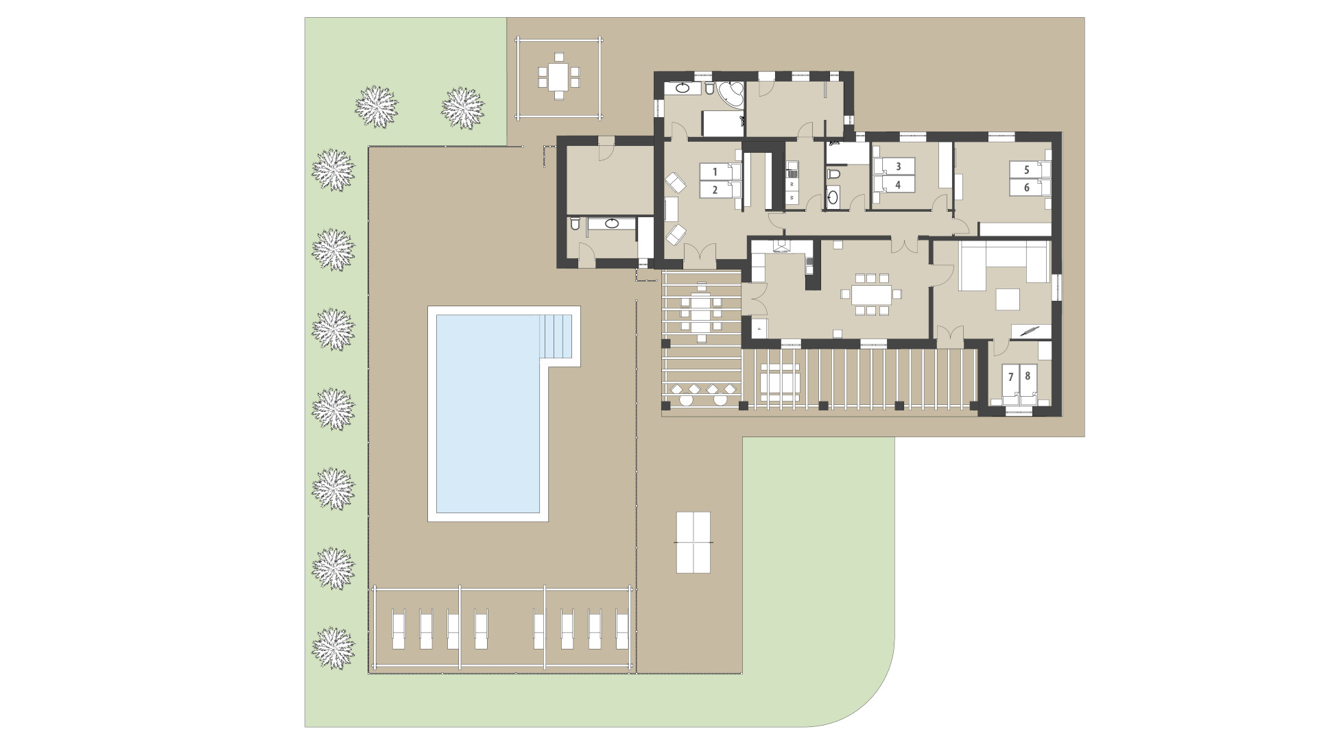 Finca Es Coll Doret: Planta baja