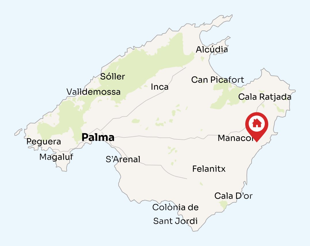 Map of Mallorca