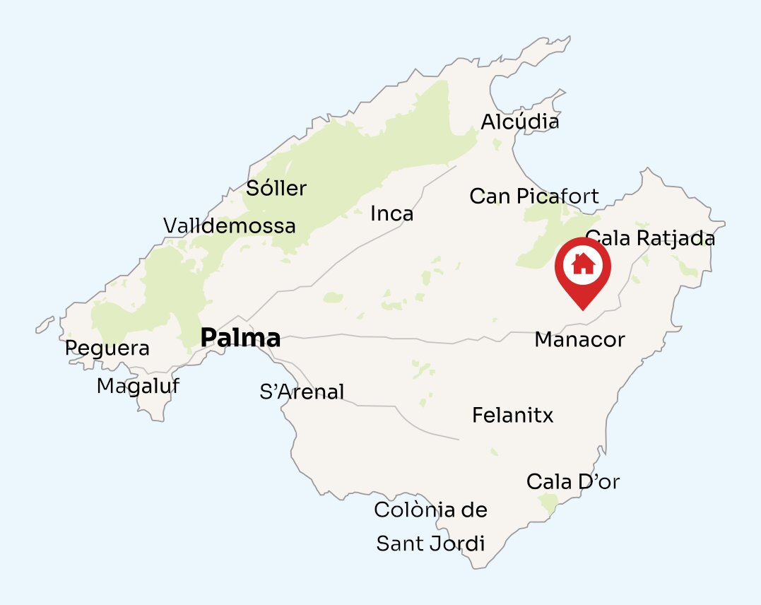 Map of Mallorca