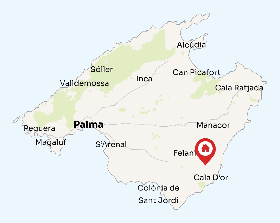 Map of Mallorca