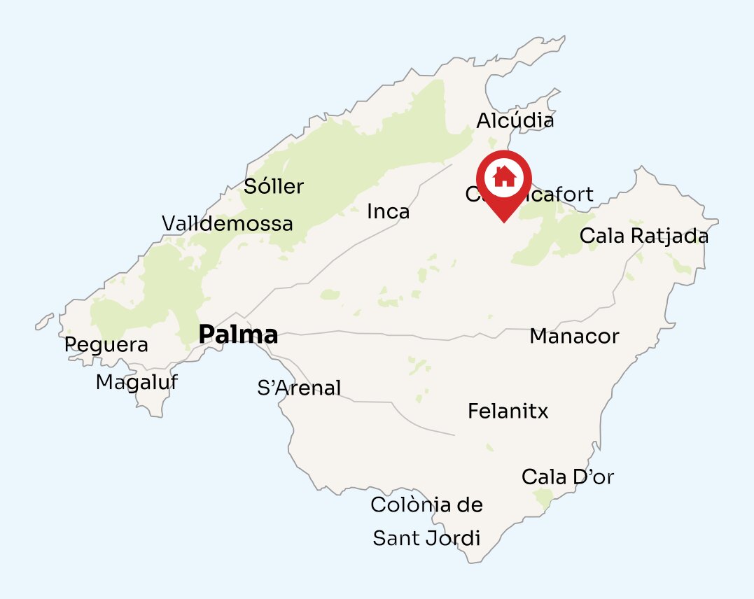 Map of Mallorca