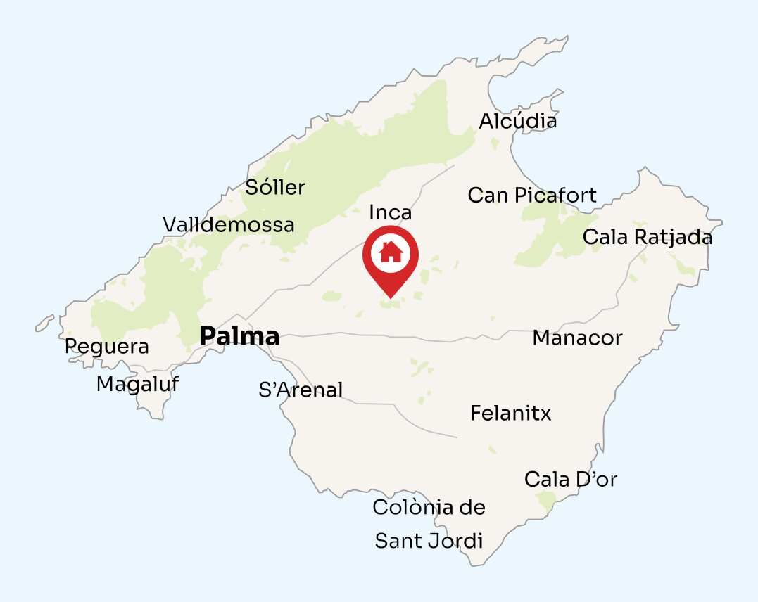 Map of Mallorca