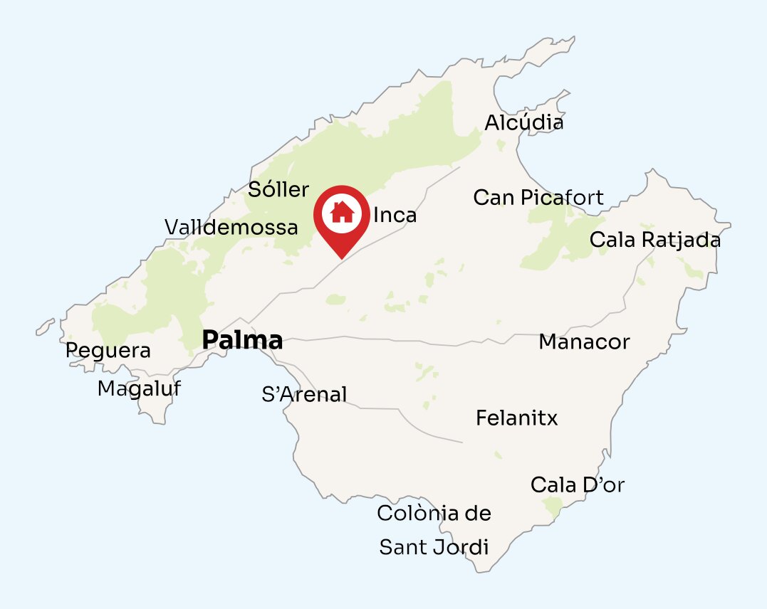 Map of Mallorca