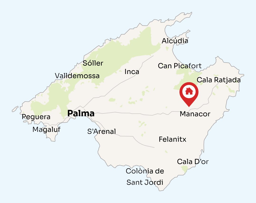 Map of Mallorca