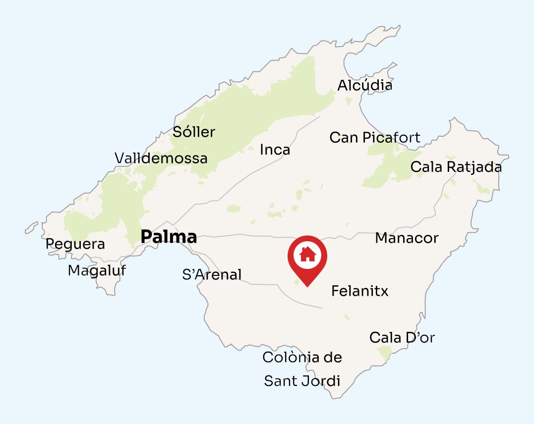 Map of Mallorca