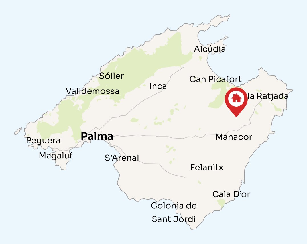 Map of Mallorca