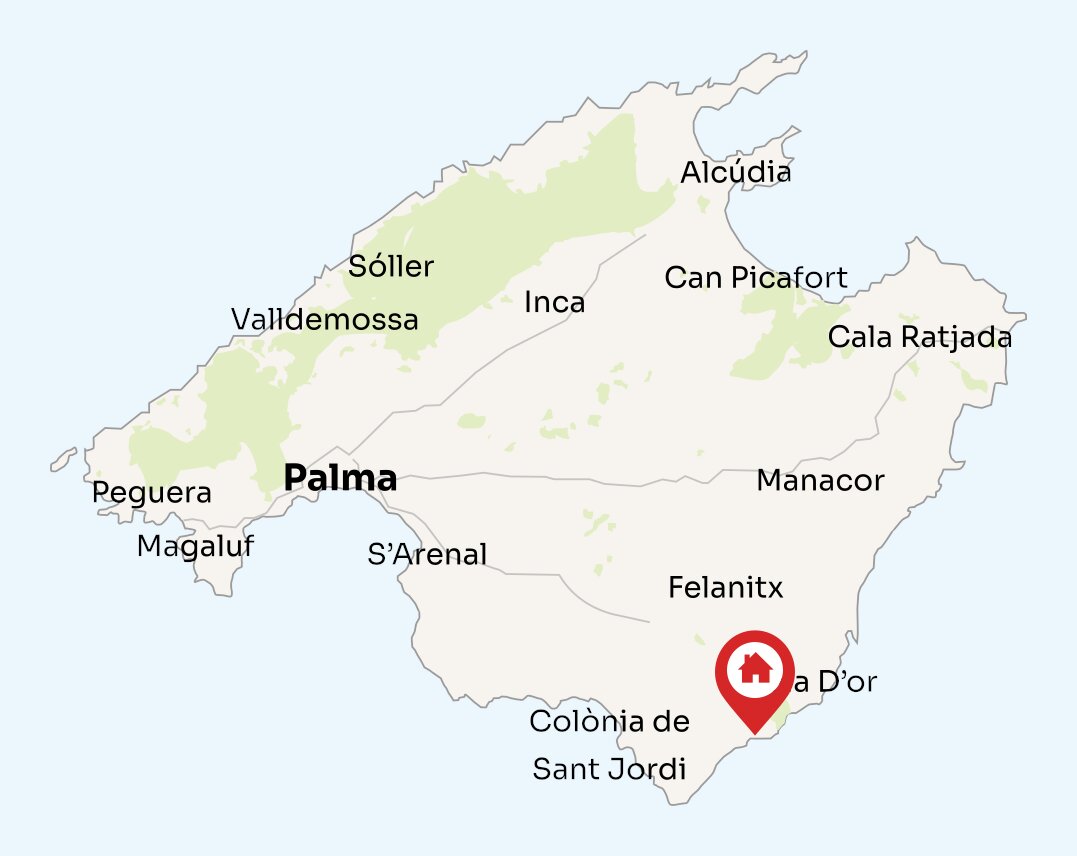 Map of Mallorca