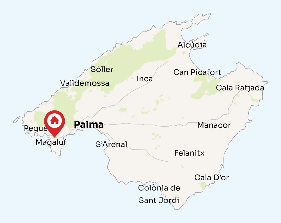 Map of Mallorca