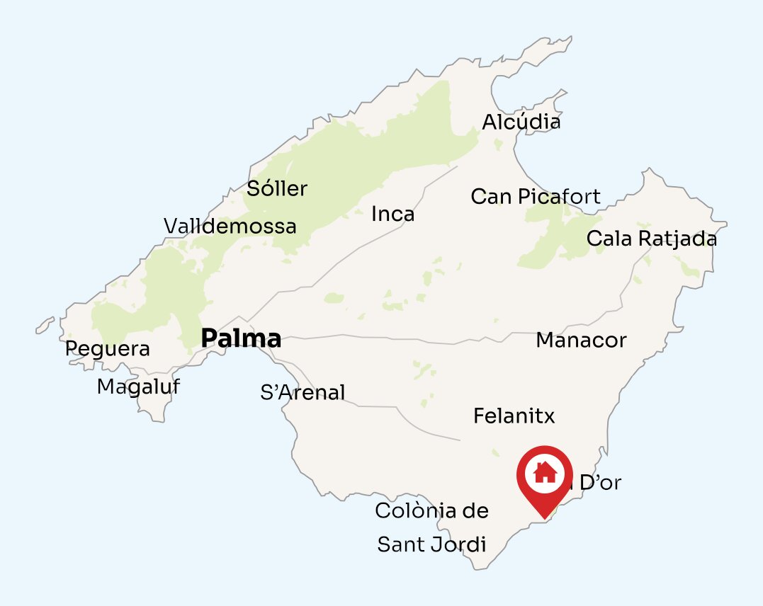 Map of Mallorca