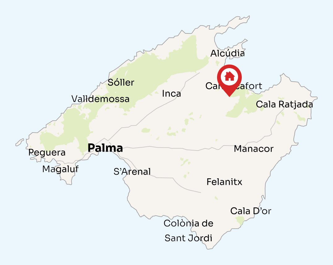 Map of Mallorca