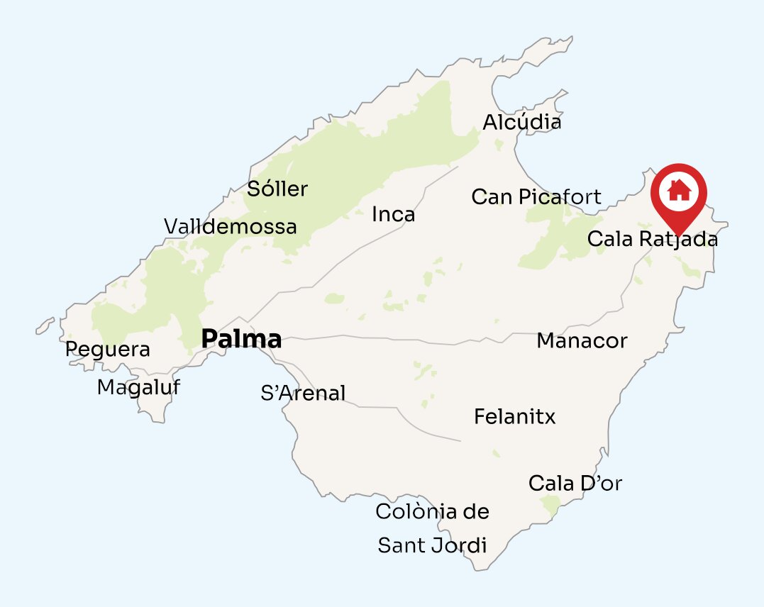 Map of Mallorca