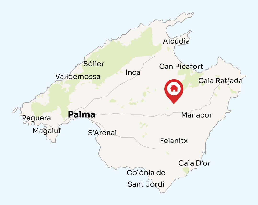 Map of Mallorca