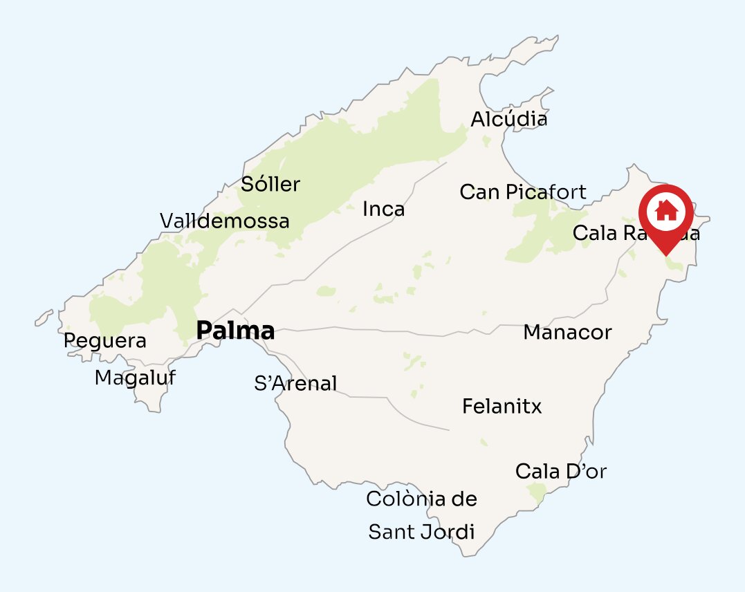 Map of Mallorca