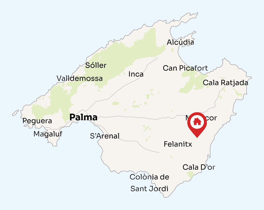Map of Mallorca