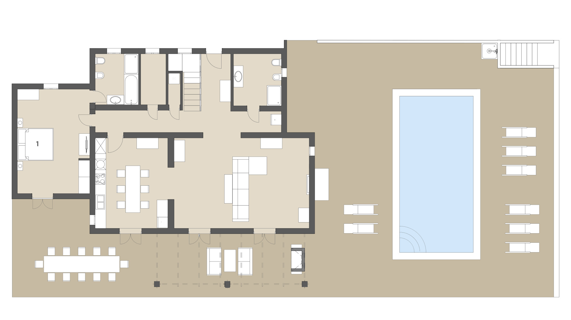 Finca Salida del Sol: Piso bajo