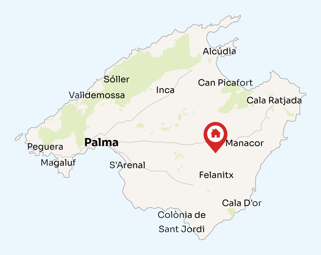 Map of Mallorca
