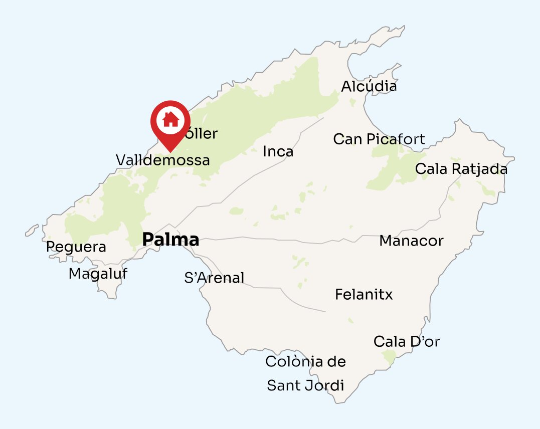 Map of Mallorca