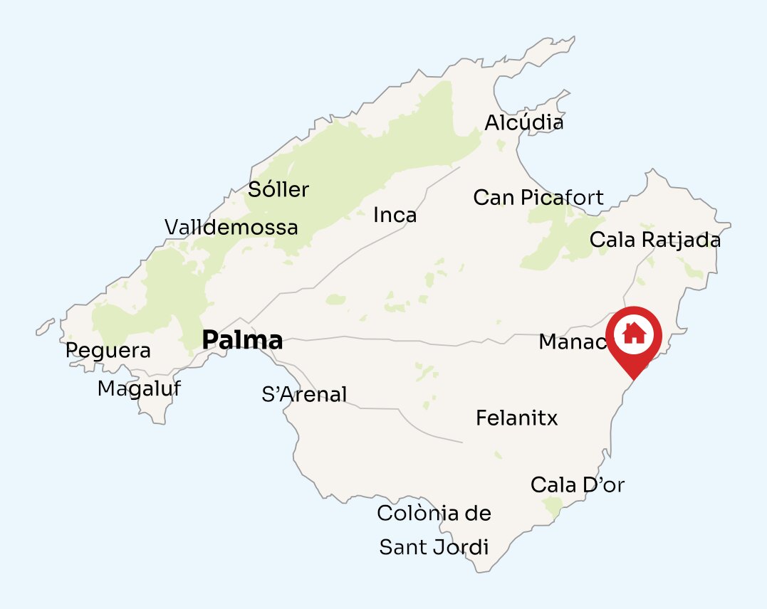 Map of Mallorca