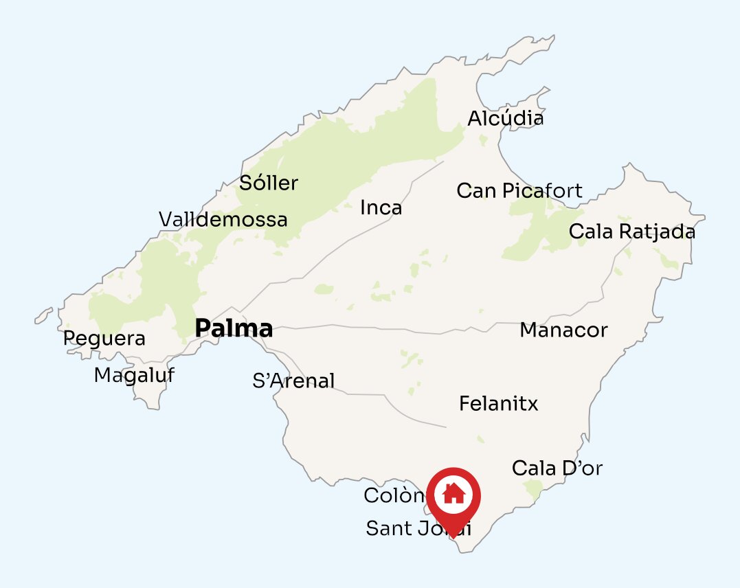 Map of Mallorca