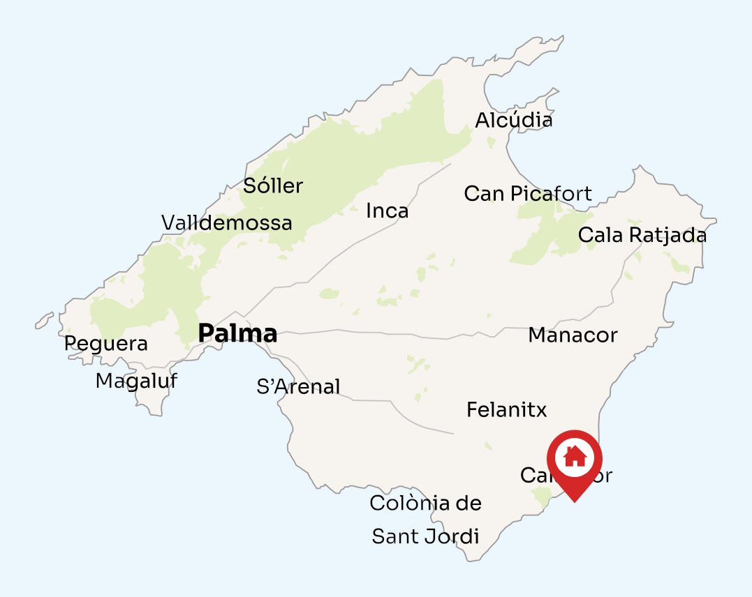 Map of Mallorca