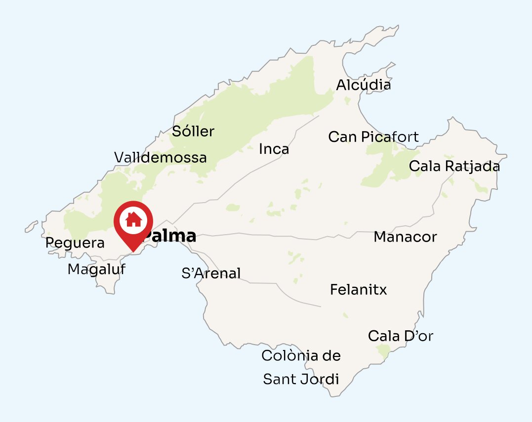 Map of Mallorca