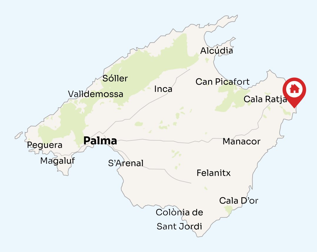 Map of Mallorca