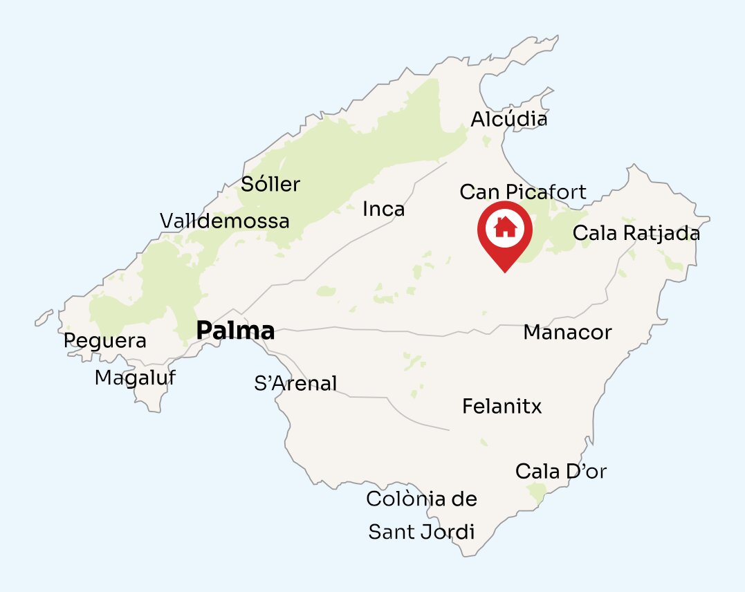 Map of Mallorca