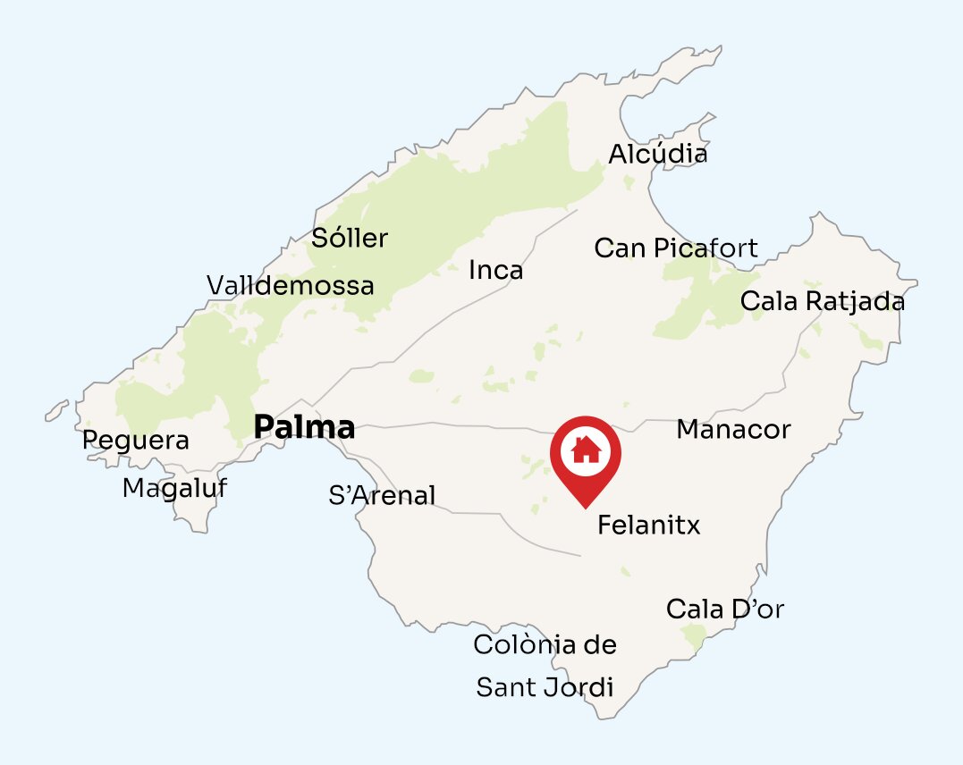 Map of Mallorca
