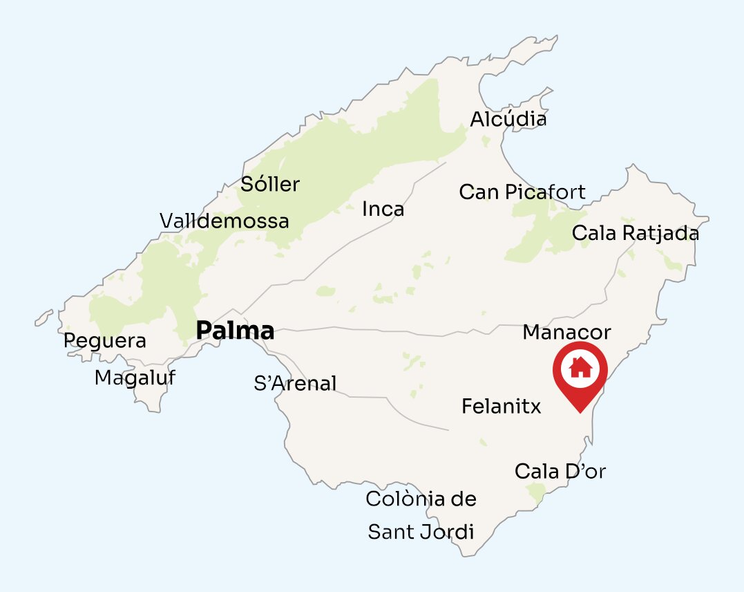 Map of Mallorca
