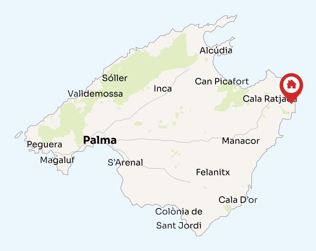 Map of Mallorca