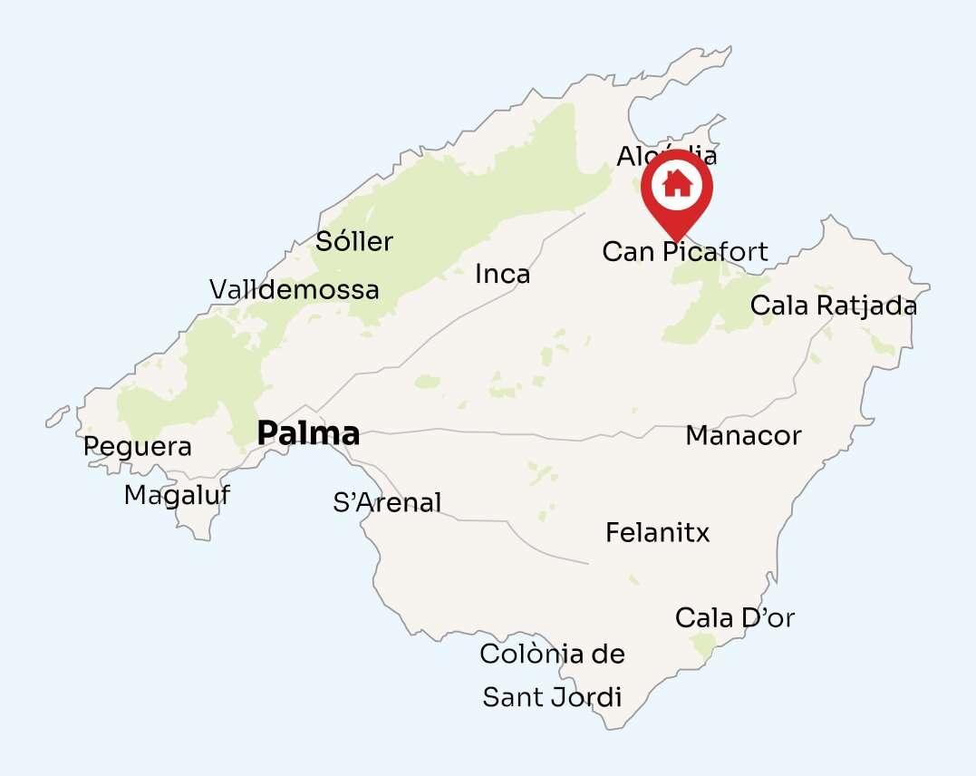 Map of Mallorca