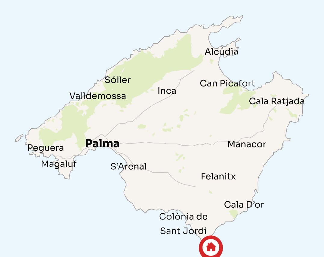 Map of Mallorca