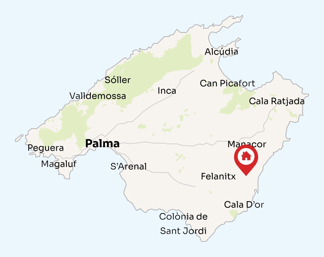 Map of Mallorca
