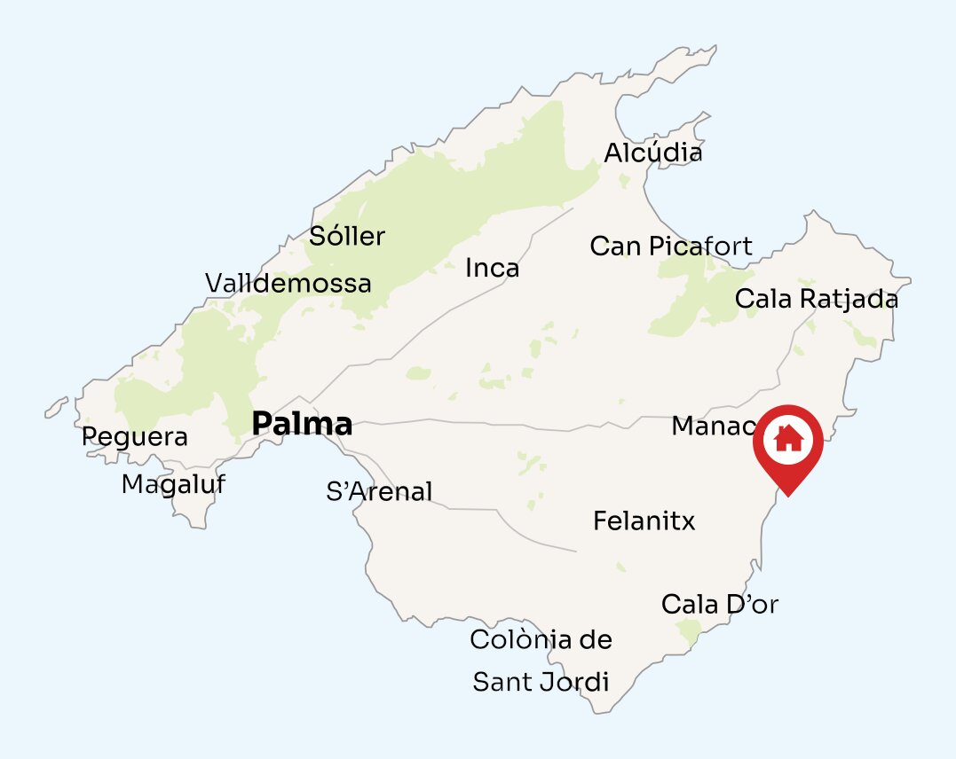 Map of Mallorca