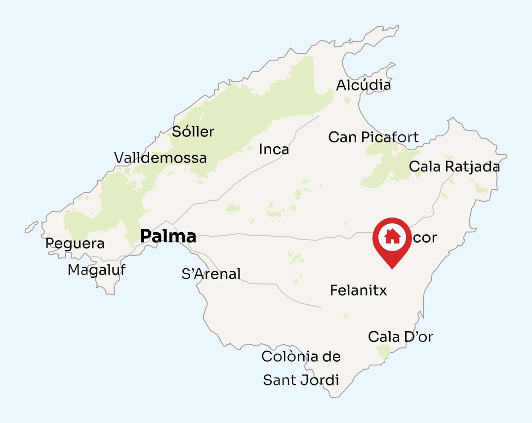 Map of Mallorca