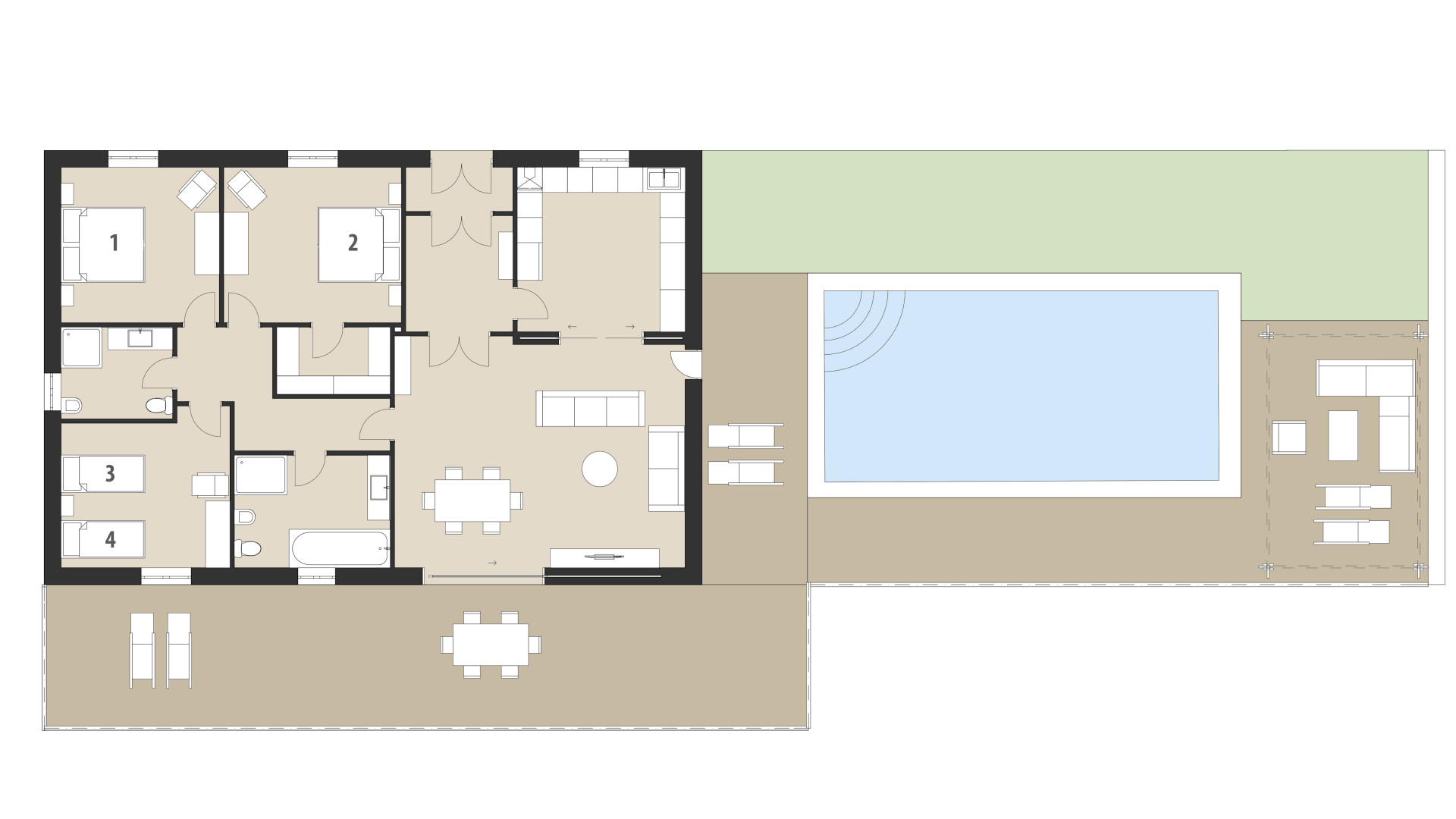 Finca Bionic: Planta baja