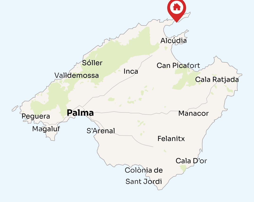 Map of Mallorca