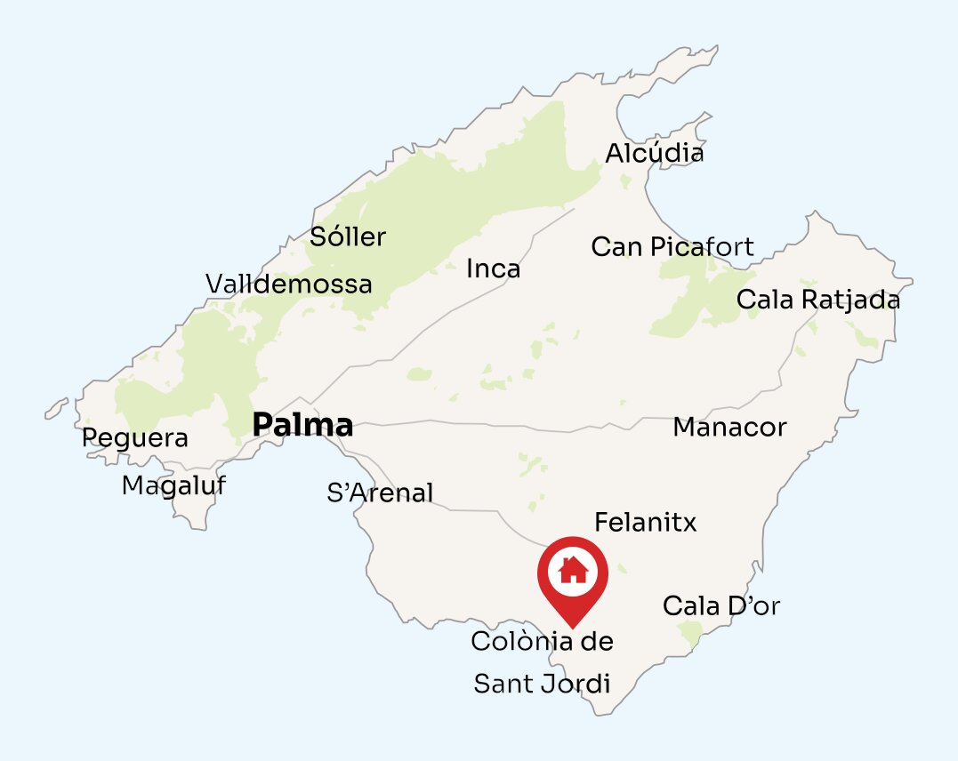 Map of Mallorca