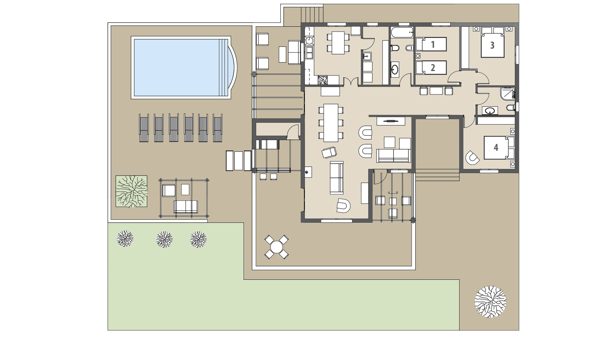 Finca Sauma: Planta baja