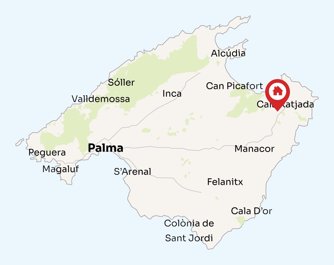 Map of Mallorca